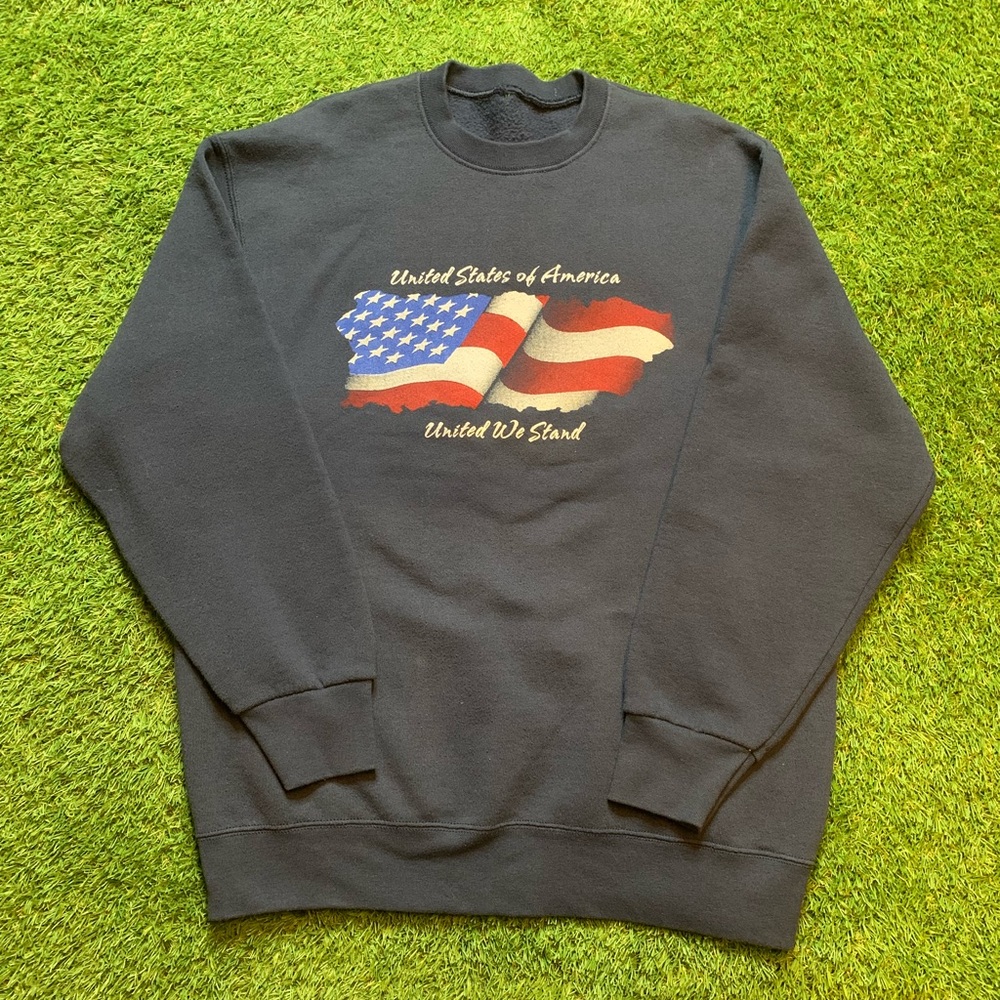 Vintage USA Flag crewneck